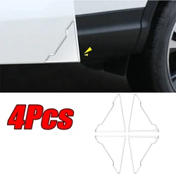 Car Door Corner Scratch Protector Silicone Guards - Set of 4, Anti - Collision Auto Accessories (4Pcs Transparent)