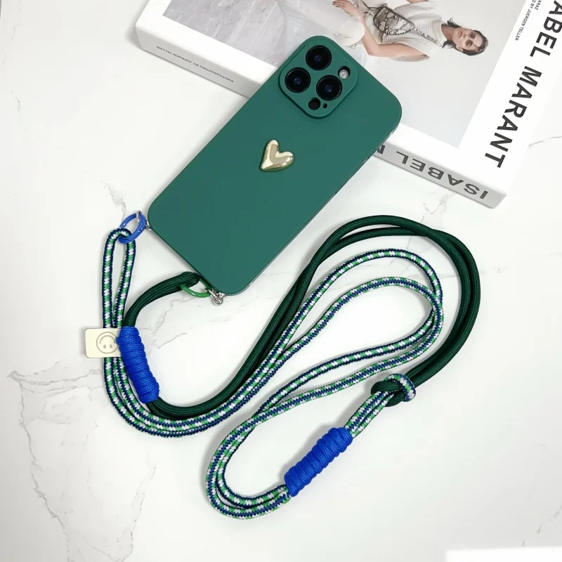 Crossbody Strap Lanyard Shockproof Love Phone Case
