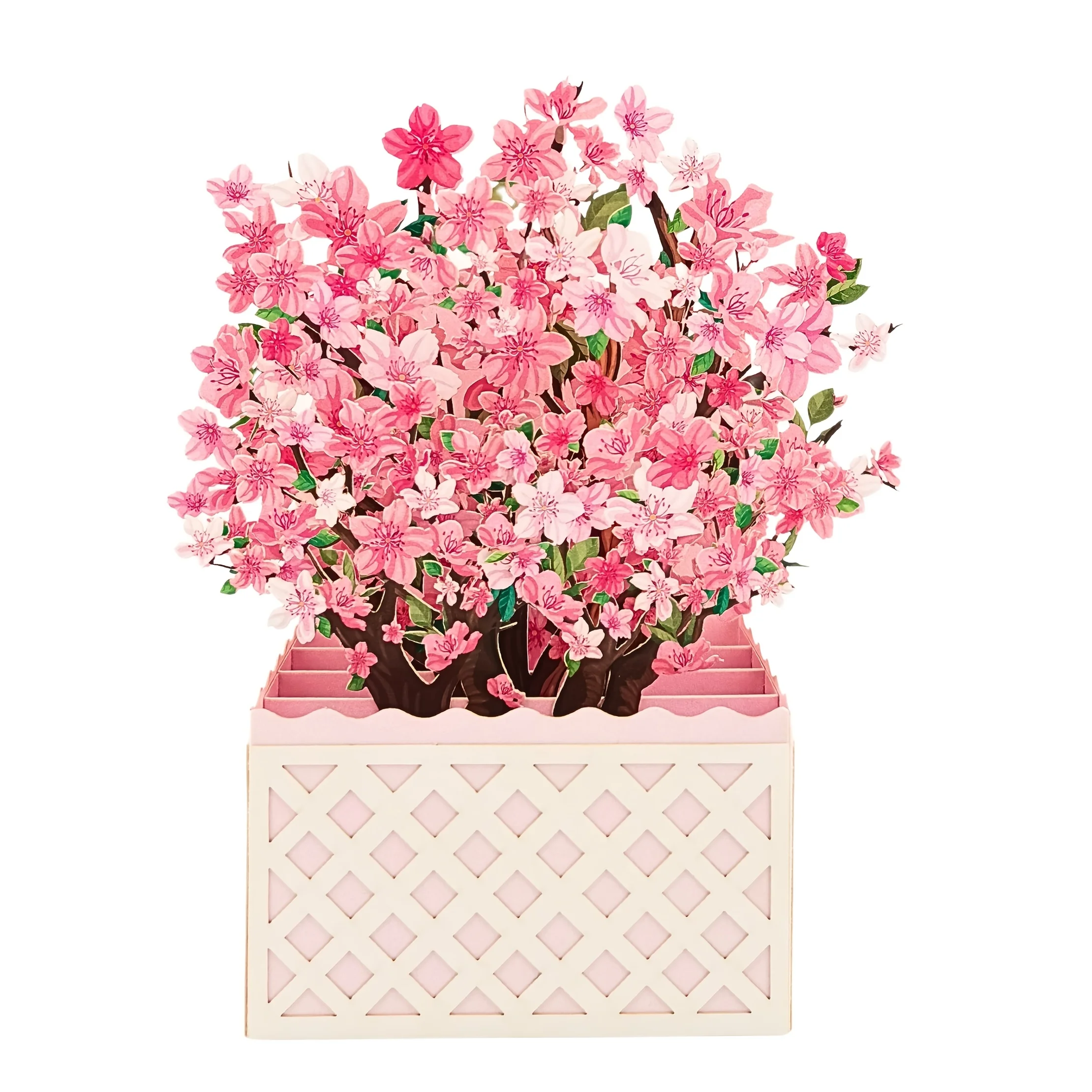 1pc 3D Sakura Flower Box, Sakura Greeting Card, Birthday Flower Box with Envelope, Birthday Gift for Friends