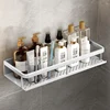 Bathroom Shelf 30/40/50 cm Kitchen Wall Shelf Shower Holder Storage Rack Towel Bar Robe Bathroom Accessorie 2