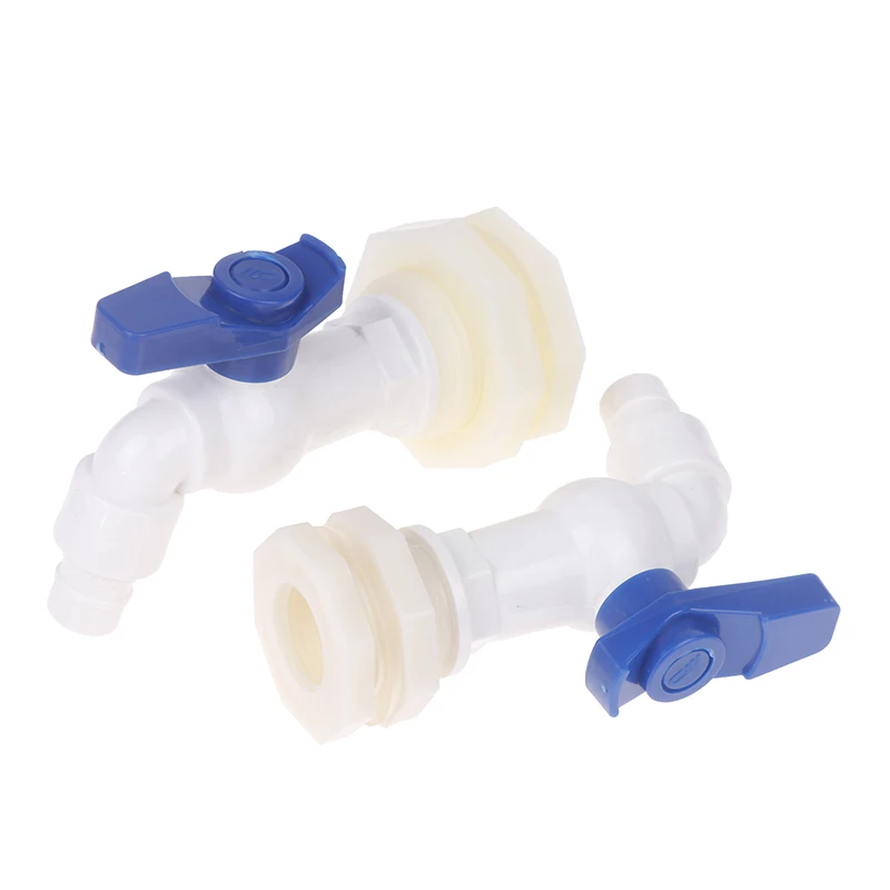 White Barrel Water Tank Spout Valve for Garden and Rainwater Collection