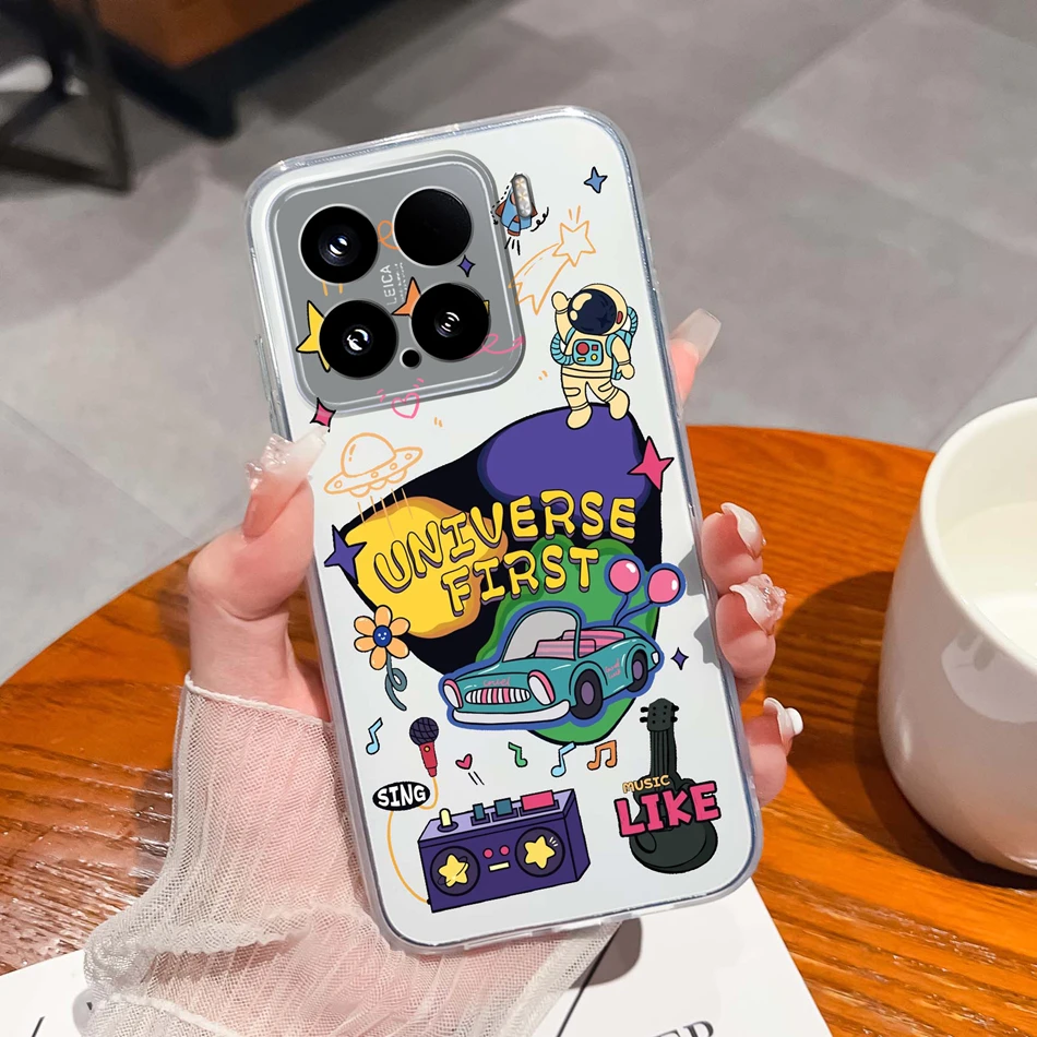 Rainbow Soft Transparent Silicone Bumper Phone Case - Creative Gift