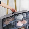 Bed Bottom Shoebox Storage Organizer with Adjustable Dividers Foldable Dustproof Moisture-proof Organization with Lid Visual 4