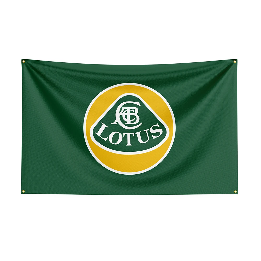 90x150cm Lotuss Flag Polyester Prlnted Raclng Car Banner For Decor 1