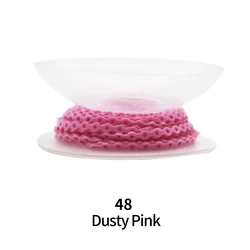 Extra - Long 15 - Foot Elastic Power Chain in 48 Vibrant Colors (Dusty Pink48)