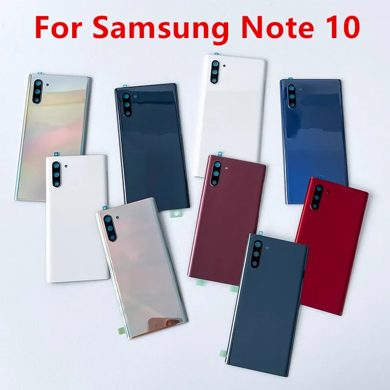 Note10 Housing For Samsung Galaxy Note 10 N971 N970 6.3" Glass Battery Back Cover Repair Replace Door Rear Case + Camera Lens S0c9027977e0c43d48f61716d1555ccb15