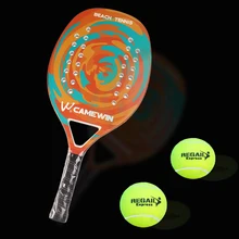 Carbon Beach Tennis Paddle Racket Soft EVA Face Racquet With Bag And 1PC Ball Adult Professional Outdoor Sporting Goods Padle