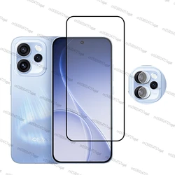 Full Cover Premium Tempered Glass Screen Protector for Oppo Reno15 Pro Mini (1 Glass and 1 Len)