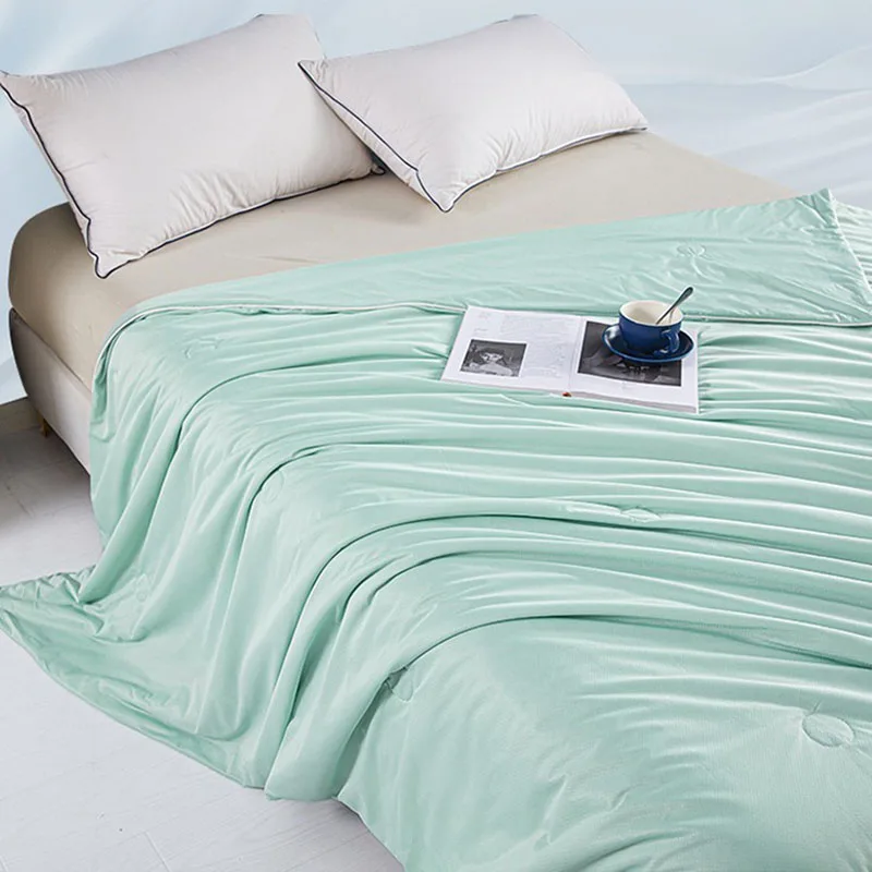 Ice Cream Cool Feel Rayon Summer Blanket Cooling Dwon Silky Air