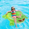 Pool Ring For Toddlers Inflatable Cartoon Aminal Floats For Kids Floating Crocodile & Turtle & Frog Shaped Swimming Rings Baby 5