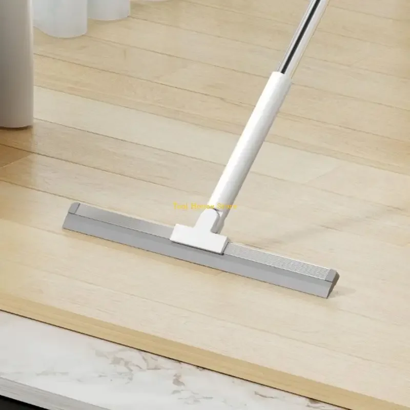 실리콘 바닥 스퀴지 스크레이퍼 욕실 청소 도구 인체 공학적 미끄럼 방지 그립 핸들로 효율적인 물 제거