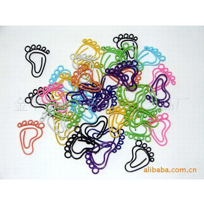 12 PiecesLytwtw's Foot Shape Paper Clips Creative Interesting Bookmark Clip Memo Clip Shaped Paper Clips For Office School Home paper clips