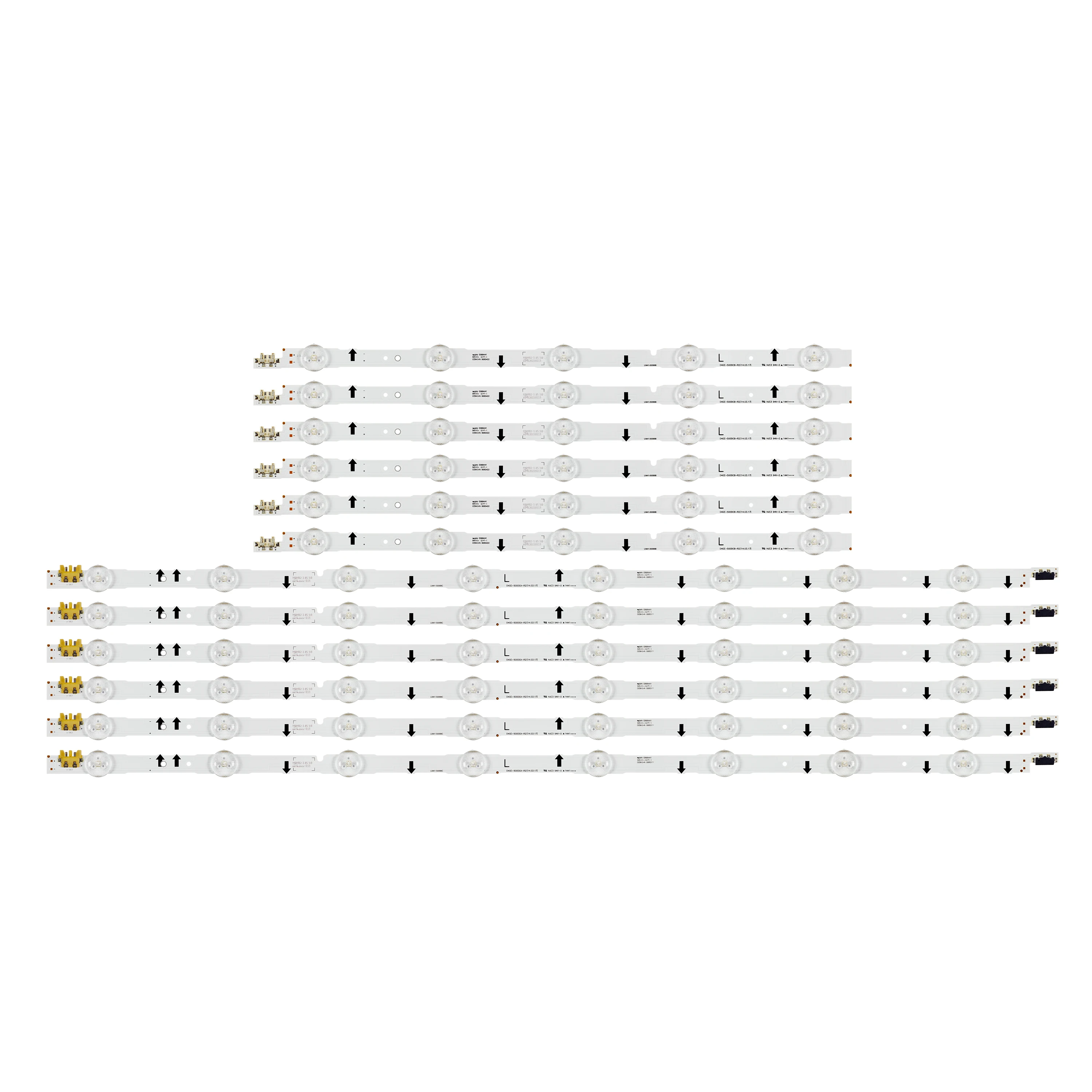 Tira Conduzida Luz de Fundo para Sansung Bn9630427a Bn96-30428a Ue50j5500 Ue50j6100ak Ue50h6400 Ue50j6200 D4ge500dca-r1 D4ge-500dcb-r1