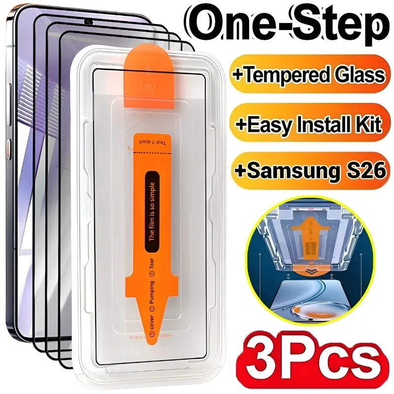 HD Tempered Glass Screen Protector - Dust-Free, Easy Installation, Bubble-Free