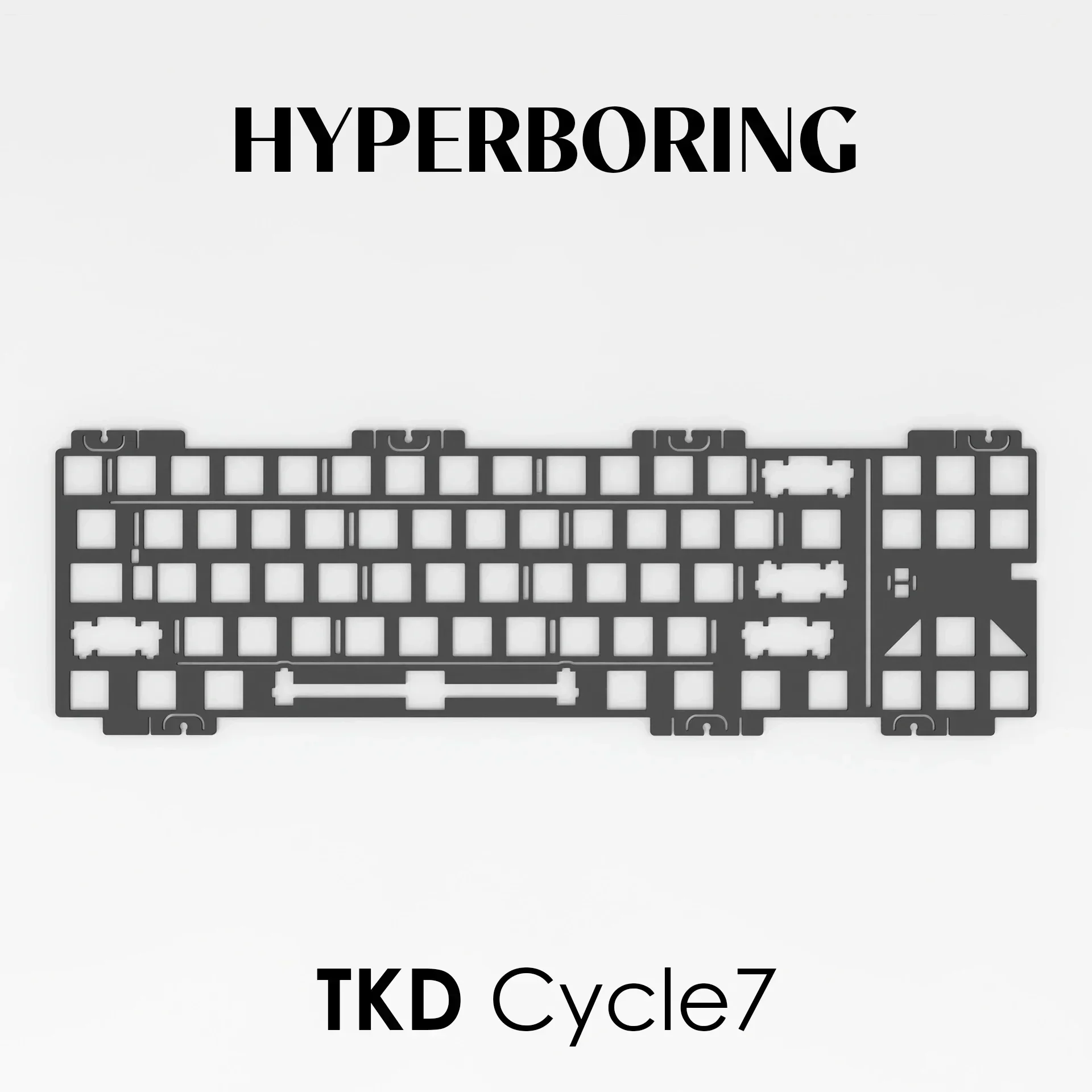 Placa de Teclado de Alumínio Tkd Cycle7 Montada em Pcb e Montada em Placa pp pc Fr4 Cycle70