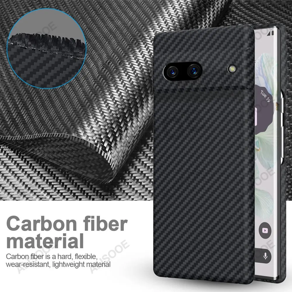 

For Google Pixel 7A Case Real Carbon Fiber Cover for Google Pixel 7 Pro 6 6A 7A Pixel7 5G Capa Aramid Fiber Matte Protect Funda