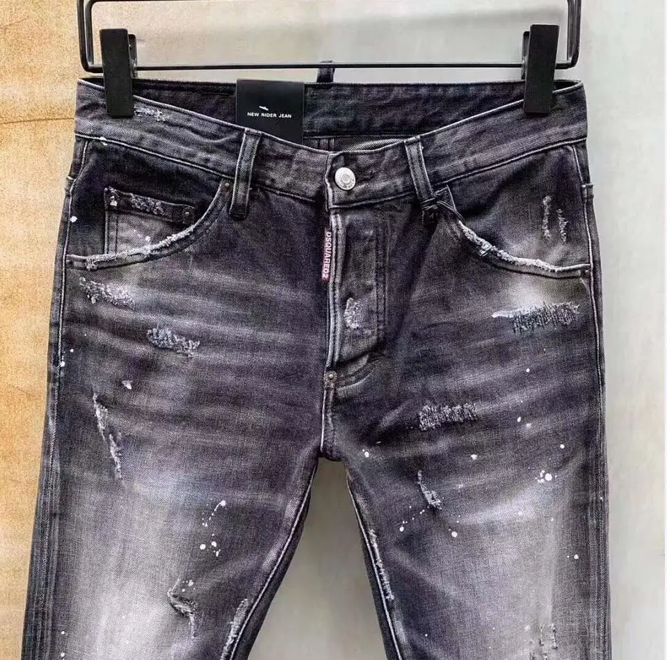 old Scratched Ripped Black 