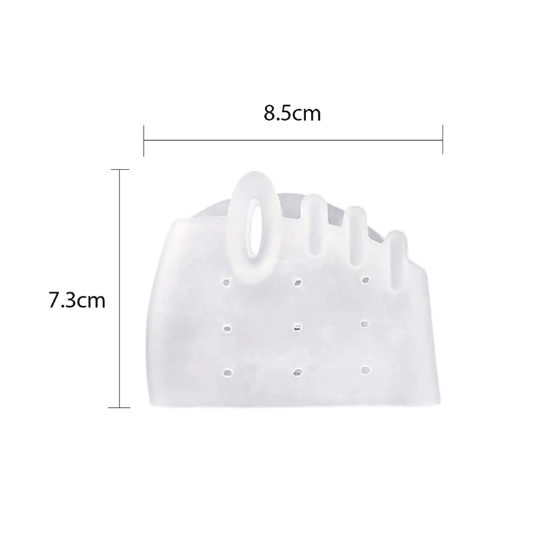 Honeycomb Forefoot Hallux Valgus Large Foot Bone Overlapping Shock Absorber Sebs Silicone Split Toe Forefoot Care Pad