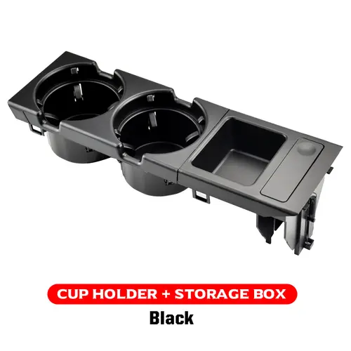 New Double Hole Car Styling Front Center Console Storage Box Coin + Cup Holder For Bmw 3 Series E46 323i 318I 98-06 51168217953 - Image 7