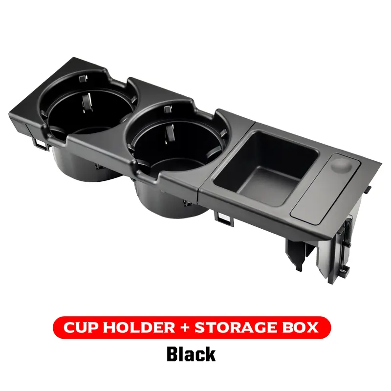New Double Hole Car Styling Front Center Console Storage Box Coin + Cup Holder For Bmw 3 Series E46 323i 318I 98-06 51168217953 - Image 7