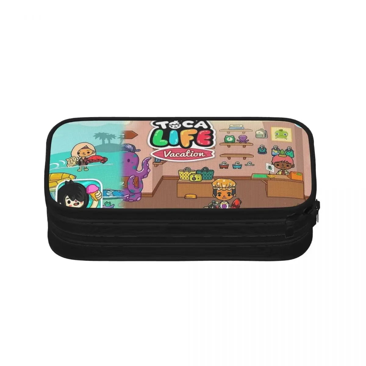 Toca Life Box Toca Boca Cute Game Pencil Cases Large Storage Pen Bags Pen Box Pencil Pouch For Boy Girl Stationery School Office