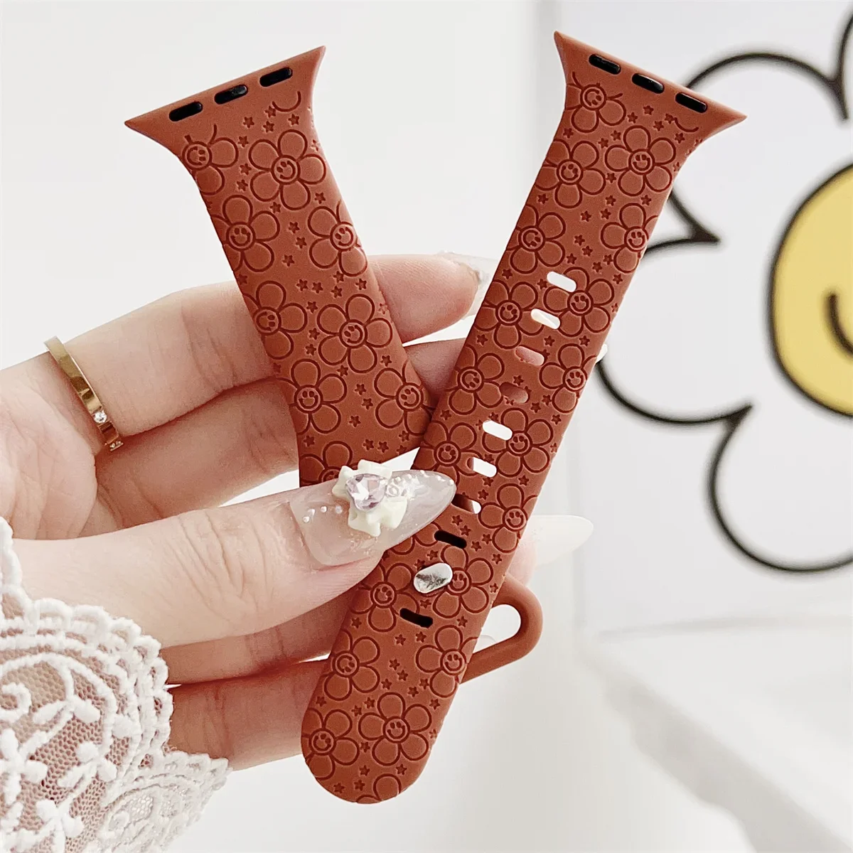 Watch Band For iWatch 42/44/45/49mm 38/40/41mm Silicone Fashion Watch Strap for Watch Series Ultra2 Se 9/8/7/6/5/4/3/2/1_voghion.com