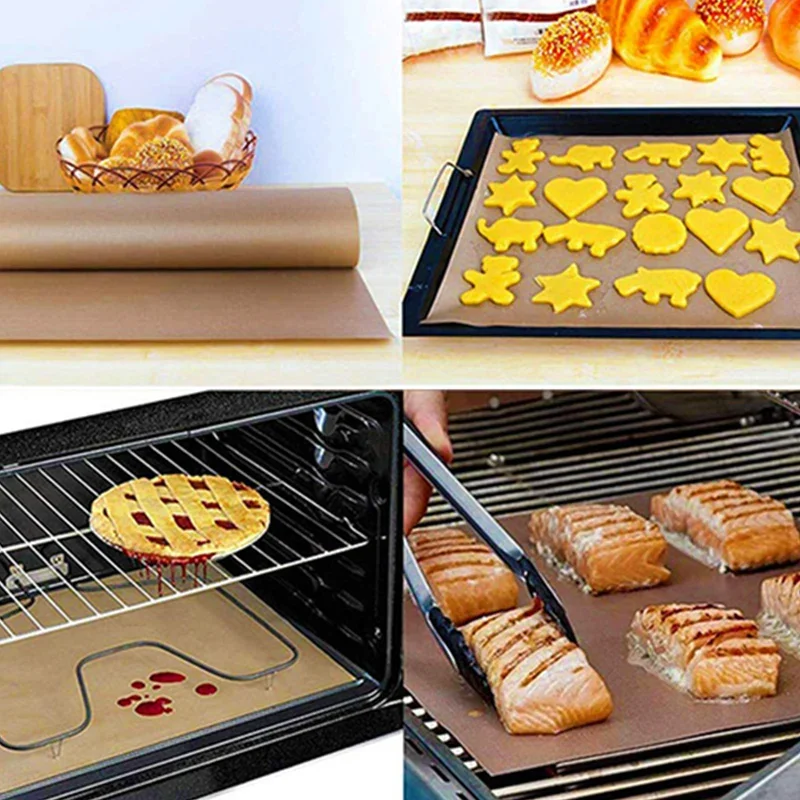 Heat Press Pad Reusable Baking Mat Non Stick Craft Sheet Heat Resistant  Easy To Clean BBQ Grill & Baking Mats Macarons