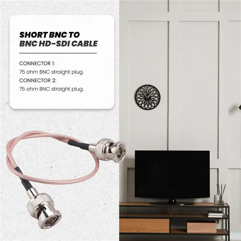 AB15-4Pcs 3G HD SDI 케이블 BNC 케이블 30Cm 75옴 카메라용 BMCC 비디오 장비 HD-SDI 3G-SDI 4K 8K 비디오 케이블 지원