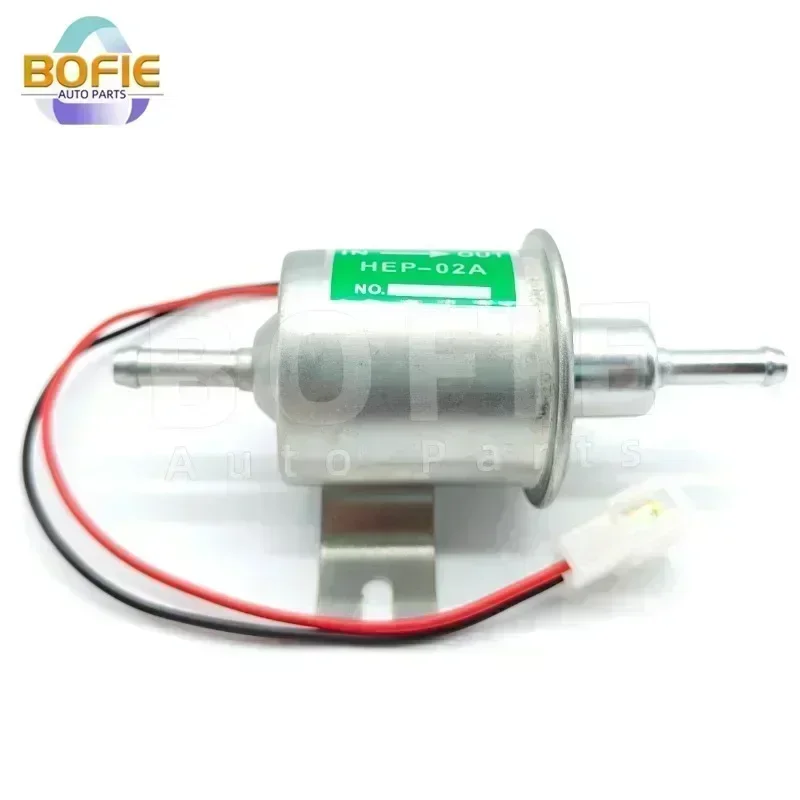 12V HEP-02A Universal 2.5-4 PSI Gas Diesel Inline Low Pressure car Electric Fuel Pump HEP02A in stock for car fuel pump