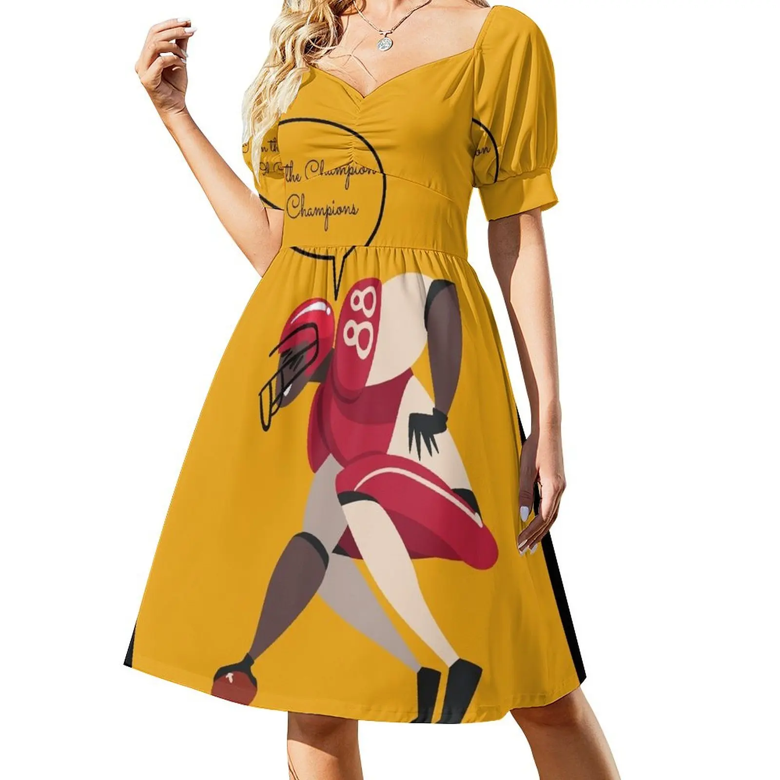 Vestido de manga corta del Campeonato Nacional de Uga, vestidos de lujo, vestidos de verano para mujer, vestidos para mujer