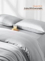 SuyaDearm 1Pc Two-Sided 19mm 100% Mulberry Silk 76CMX51CM Hypoallergenic Pillowcase Skin Face Hair Beauty Care White - Image 4