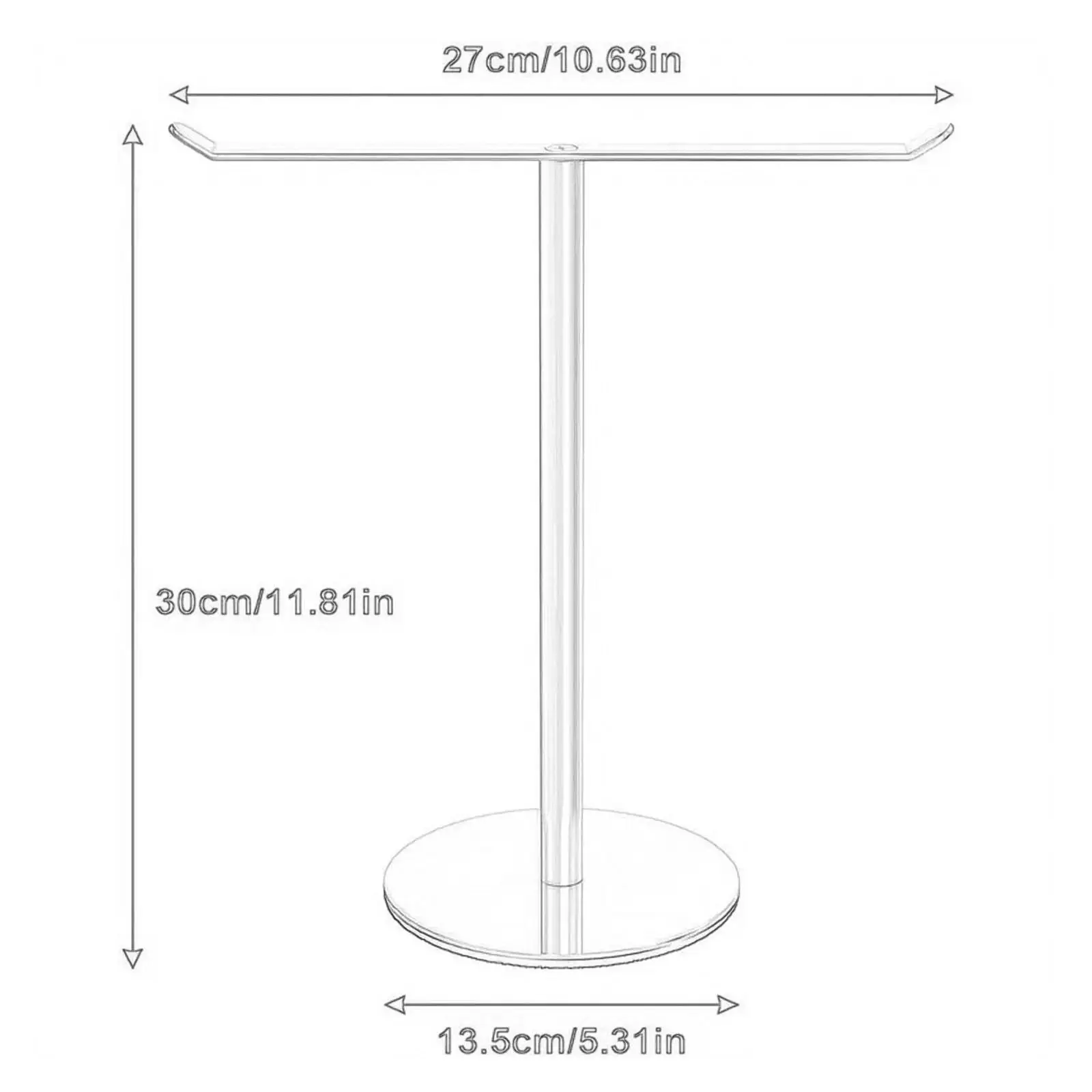 T Shape Hand Towel Holder Standing Towel Bar Hand Towel Stand Countertop Towel Stand for Hotel