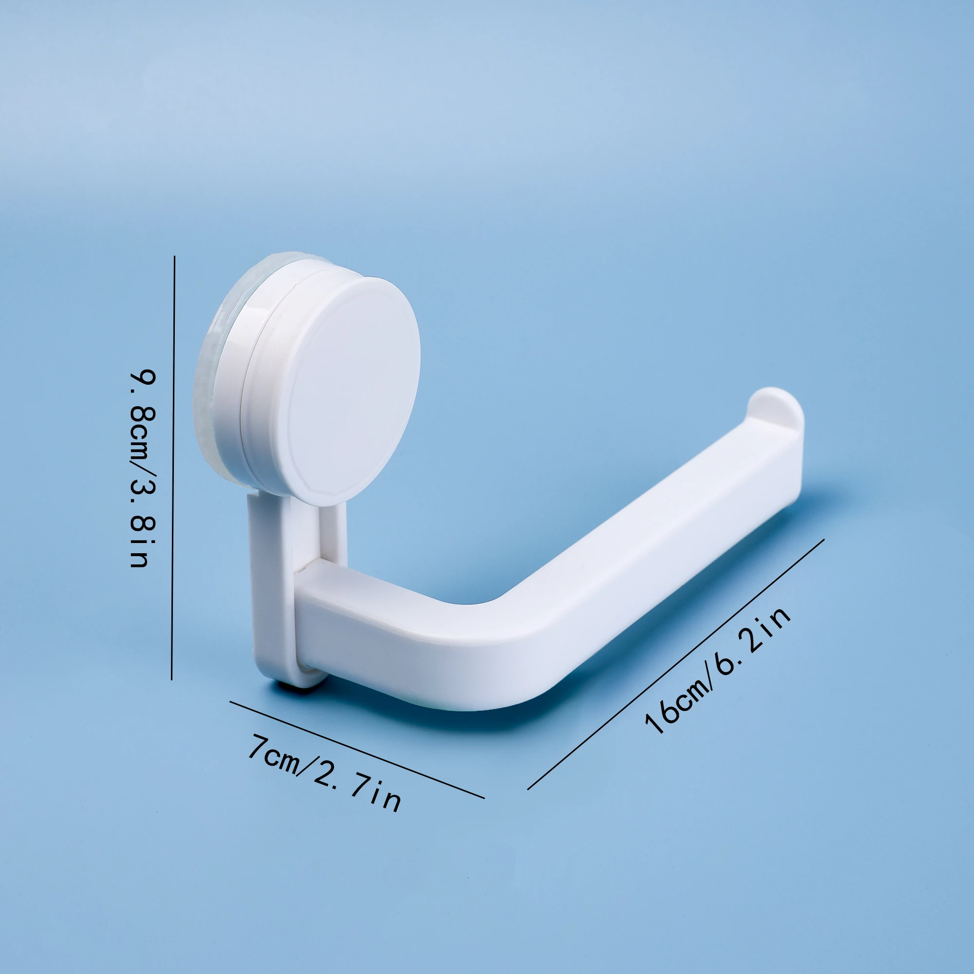 Towel Rack Seamless Wall-absorbing Towel Bar Paper Towel Holder Toilet Roll Holder Creative Bathroom Punch-free Paper Storage Rack