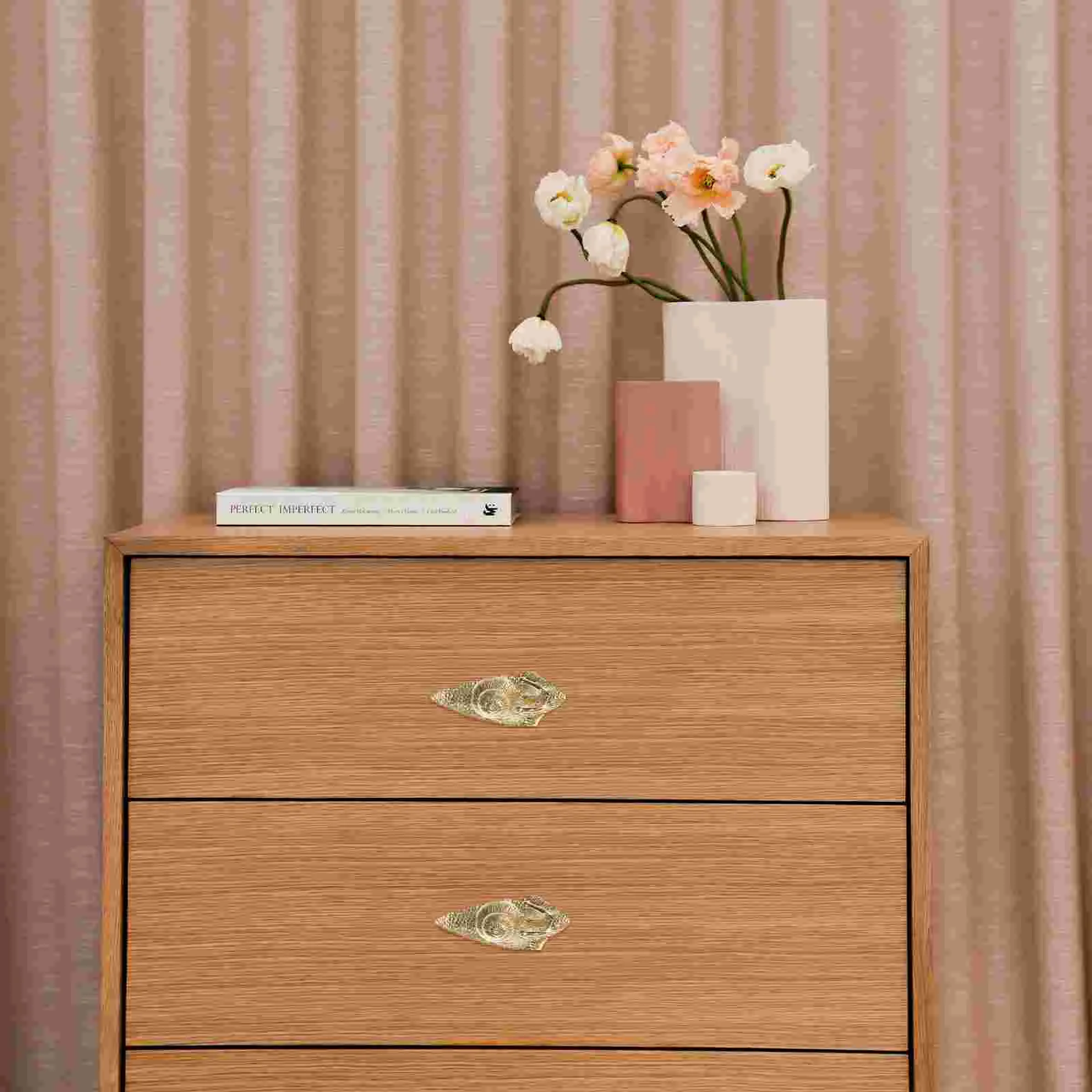 

Brass Handle Drawer Pull Dressing Table Cabinet Knobs Replacement Furniture Vanity Desk Decor Handles Snail