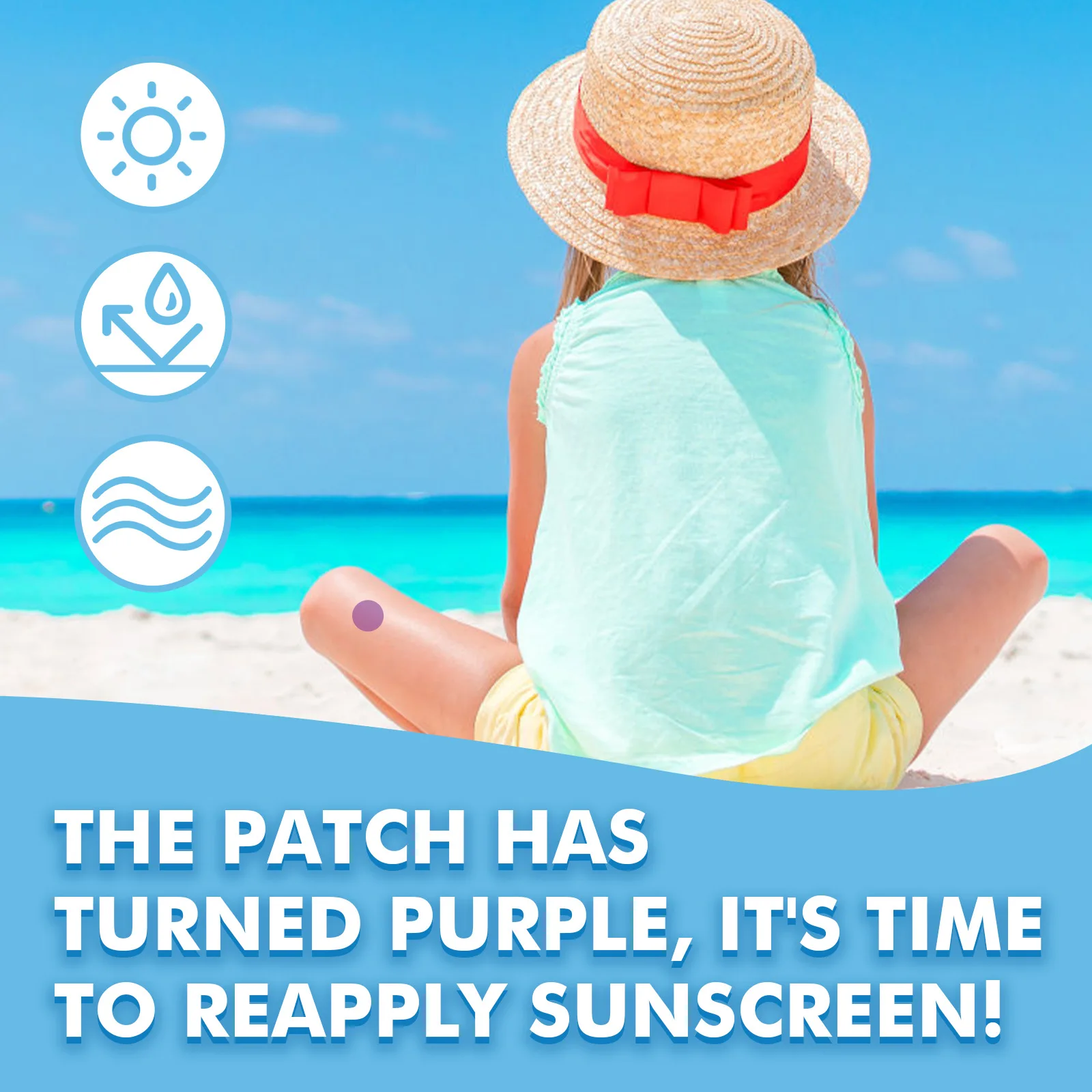 Sunscreen Patches Adult Children Sunblock UV Protection Beaches Parks Picnic Waterproof Self Adhesive Sunny Stickers Skin Care