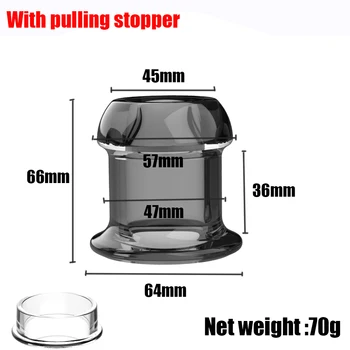 Hollow Anal Plug With Matched Stopper Enema Anal Expander Butt Plug Peep Vagina and Anus Dilation SM Sex Toys 4