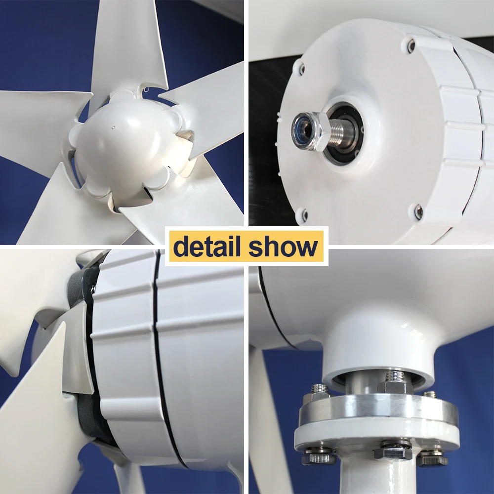 DIDITO 1000W Wind Turbine Generator With MPPT/Charge Controller 12V 24V 48V Windmill Alternative Energy Generator Home Use
