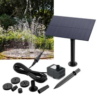 Fontaine d'eau 5W 5V, décoration de jardin avec piquet, panneau d'énergie solaire, pompe à eau, système d'arrosage, Kits d'économie d'énergie pour aquarium 2