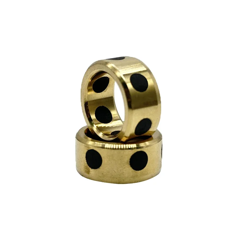 Graphite Bearing Bushing 1Pc 162210 1610 16x22x10 mm Linear Graphite Lubricating Brass Bearing Bushing Sleeve Oilless Self-lubricating