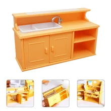 

Kitchen Set Table Miniatures Accessories Pretend Play Toys