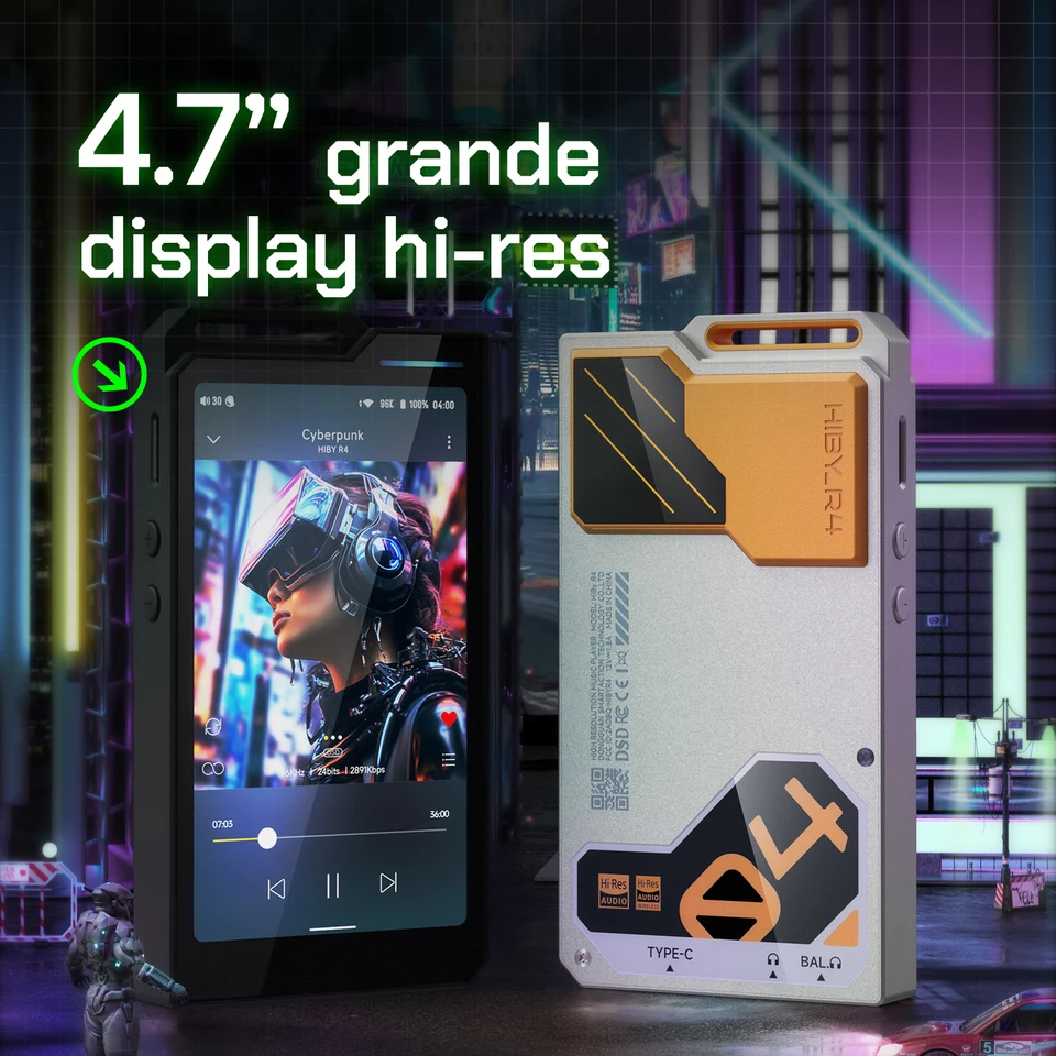 HiBy R4 ES9018Q2M * 4 Android12 Leitor de música HiFi MP3 HiBy R4 ES9018Q2M * 4 Android12 Leitor de música HiFi MP3