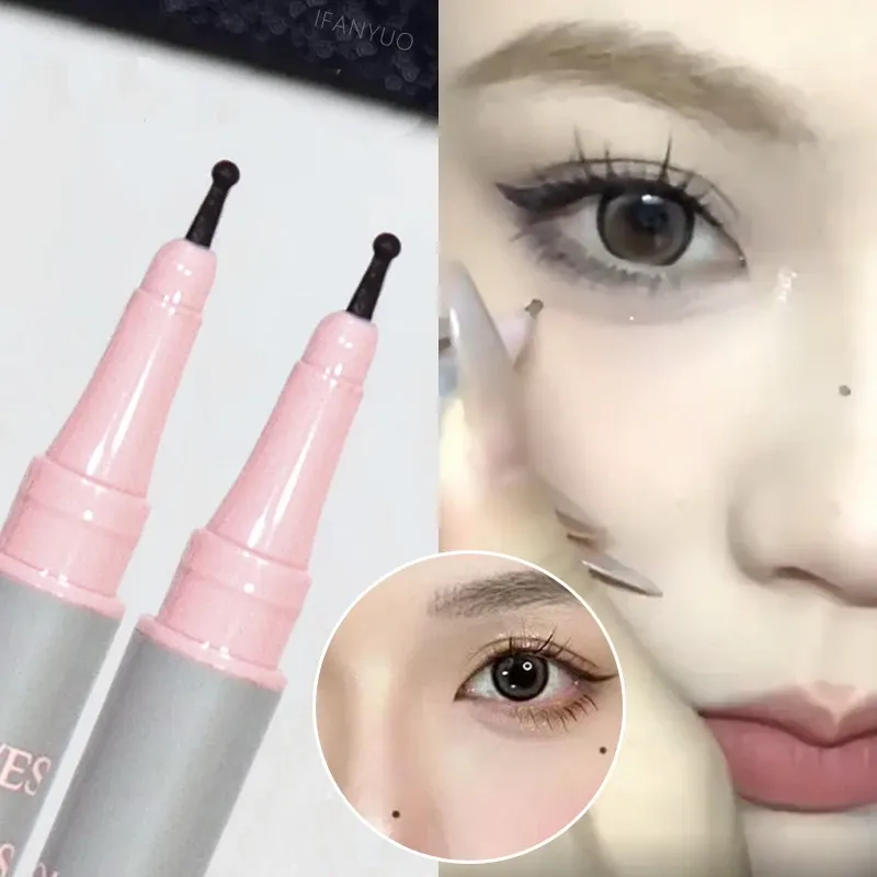 Waterproof Freckles Pen Natural Lifelike Fake Freckles Pen for Lasting Look Dot Spot Pen Makeup for Women Makep Light/Dark Brown