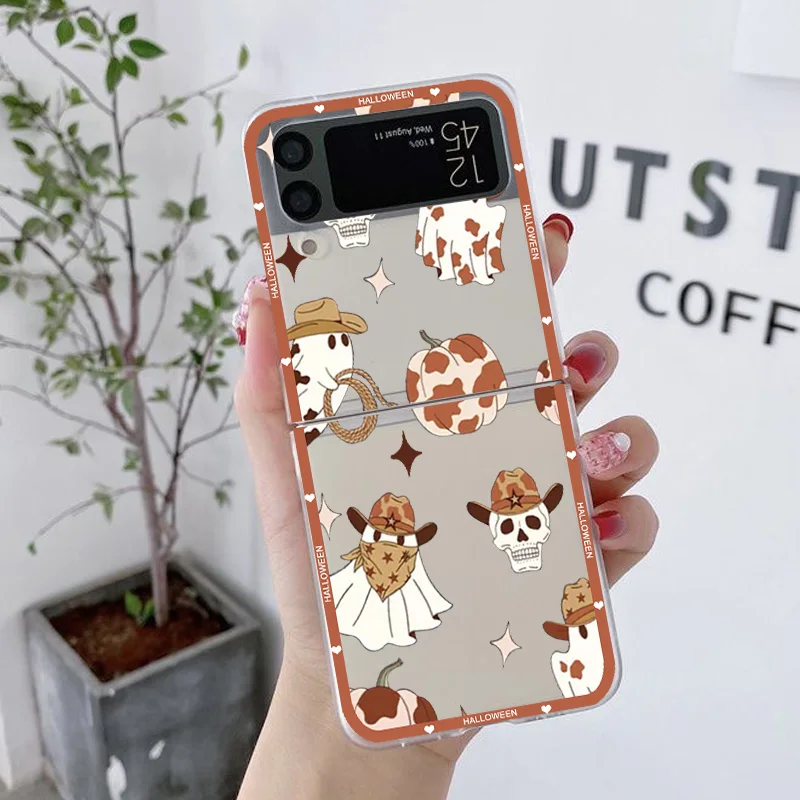 Funny Halloween Ghost Pumpkin Monster Clear Phone Case
