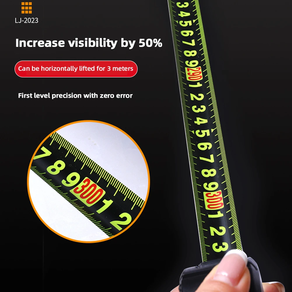 

Thicken Glowing In The Dark Tape Measure Multifunctional Retractable Measuring Ruler For Height Measurement