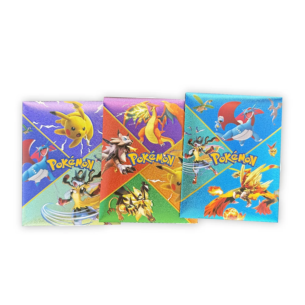 10Pcs Pokemon Cards English French German Spanish Colorful