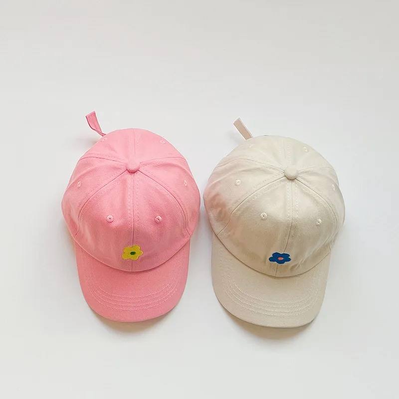 Kids Baseball Cap - Solid Color Cotton Sun Visor Hat for Ages 3-5