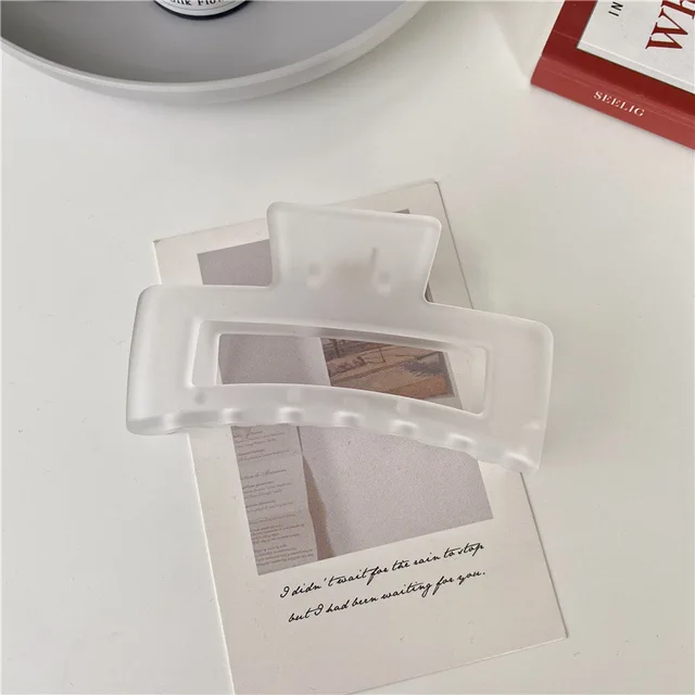 2022 New Claw Clip for Women Tough Colorful Plastic Hair Claw Large Size Hair Clamps Claw Clip Crab Chic Hair Accessories Gift 0192-B4-10.5cm