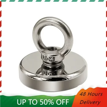초강력 네오디뮴 낚시 자석, 헤비 듀티 희토류 자석, 카운터싱크 홀 아이볼트, 인양 마그네틱 낚시