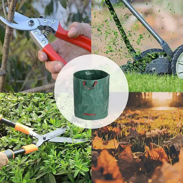 Levélzsákok Nagy Kerti Hulladékzsák Kapacitású Levéltartályok Multifunkcionális Újrafelhasználható Vízálló Pp Táskák Szemét Konténereket Tartalmazhatnak - Image 5