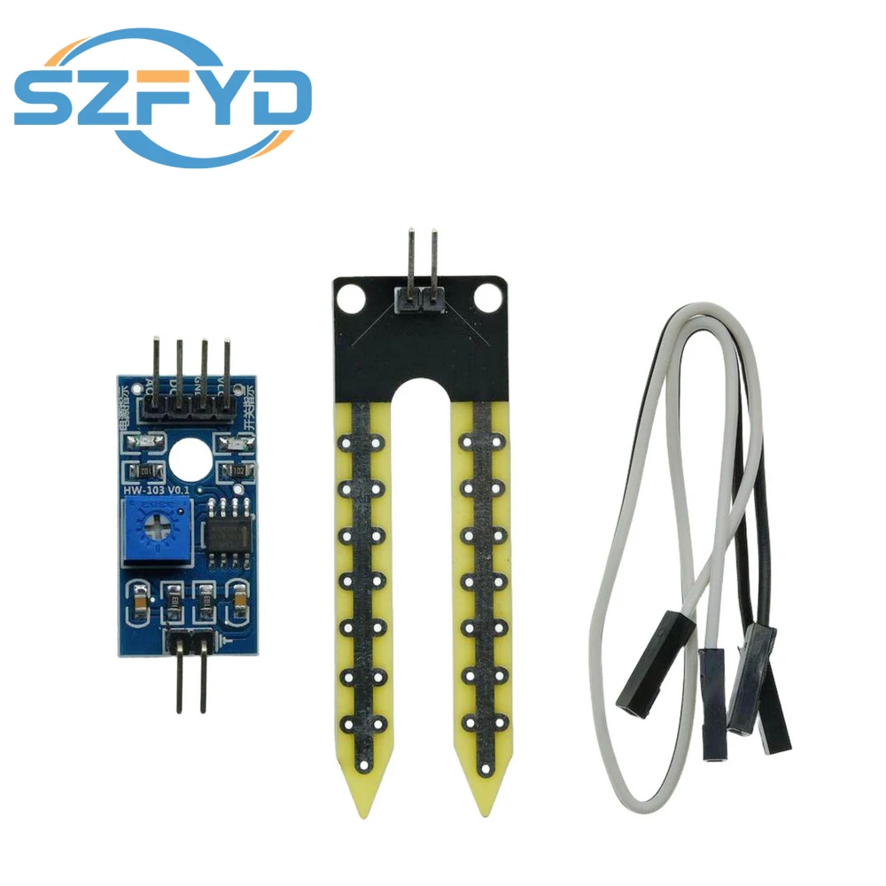 Módulo sensor de umidade do solo higrômetro detecção sensor de umidade para arduino diy robô carro inteligente